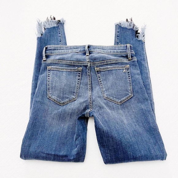 Sam Edelman The Kitten Mid Rise Skinny Crop Denim Jeans SZ25 - Picture 6 of 7